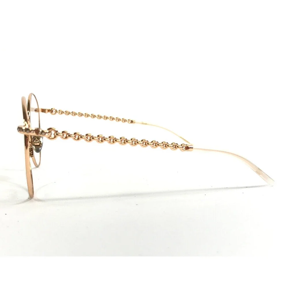 Pomellato Eyeglasses Frames PM0103O 001 Shiny Gold Round Wire Rim 52-20-140